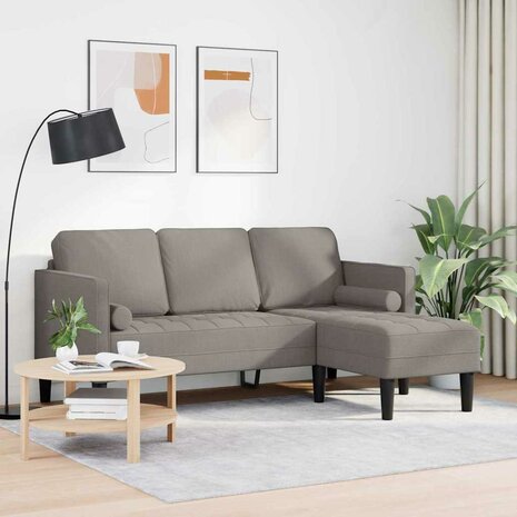 Bankstel Taupe 173 x 131 x 67 cm Stof 3