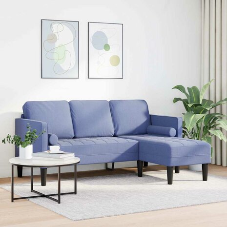 Bankstel Jeans blauw 173 x 131 x 67 cm Stof 3
