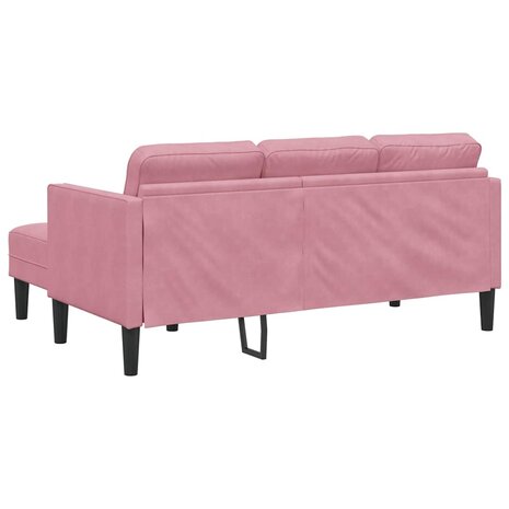 Bankstel Stofroze 173 x 131 x 67 cm Fluweel 6