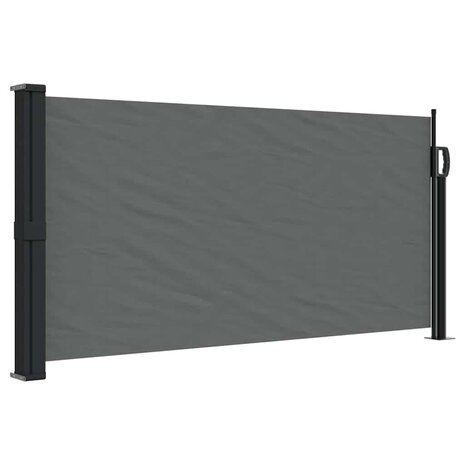Windscherm uittrekbaar 100x300 cm antracietkleurig 2