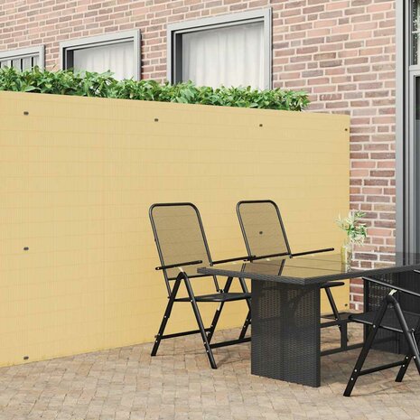 Tuinhek Dubbelzijdig Geel 1,8x3 m PVC 1