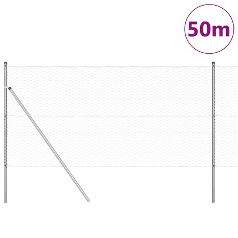Hexagonale Schutting 1.4x50 m Gegalvaniseerd Staal 3