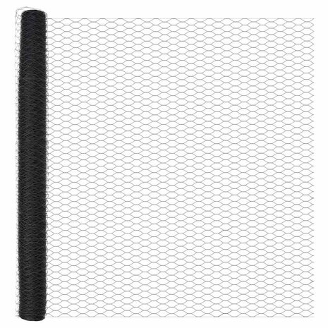 Grijze Hexagon Schutting 1.5 x 10 m Staal 5