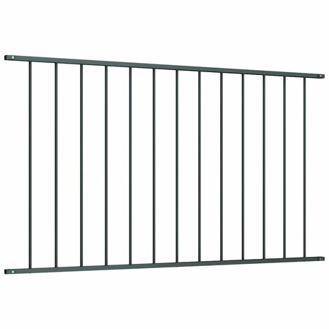 Schuttingpaneel gepoedercoat staal 1,7x1,25 m antraciet 2
