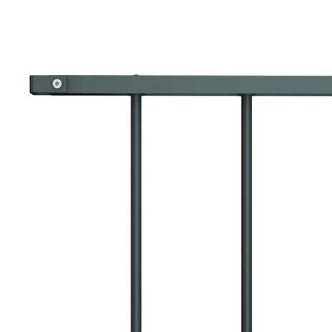 Schuttingpaneel gepoedercoat staal 1,7x1,25 m antraciet 3