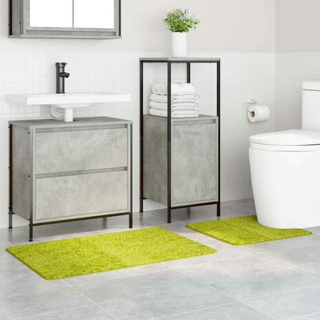 Badmat 2 pcs Lichtgroen 50 x 50 cm Polypropyleen 3