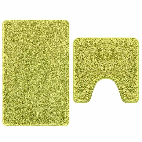Badmat 2 pcs Lichtgroen 50 x 50 cm Polypropyleen 6