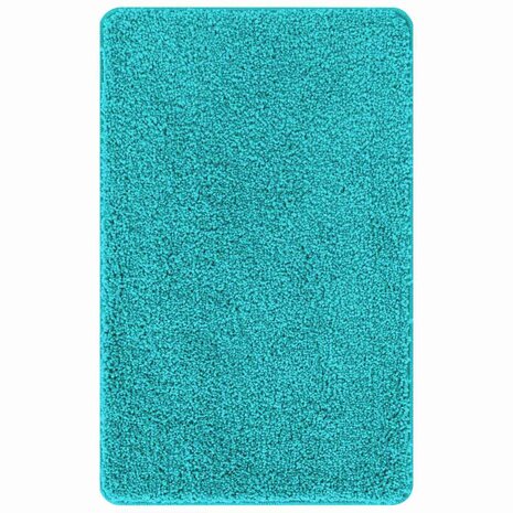 2-delige Badmattenset anti-slip polypropeen turquoise 2