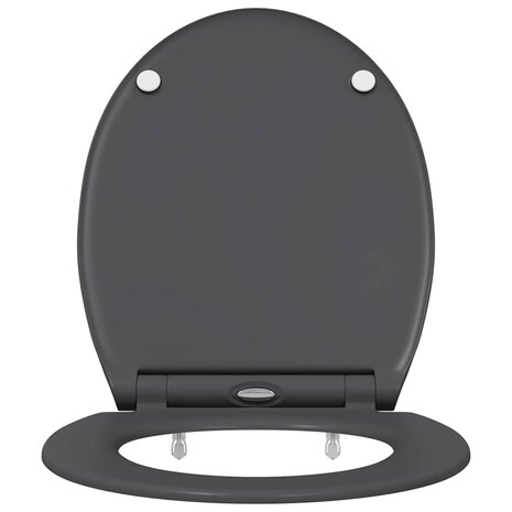 Toiletbril soft-close met quick-release Duroplast antraciet 4