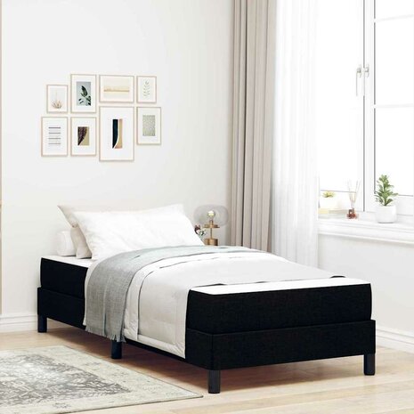 Boxspring bed Anders Zwart 80 x 200 cm Stof 1