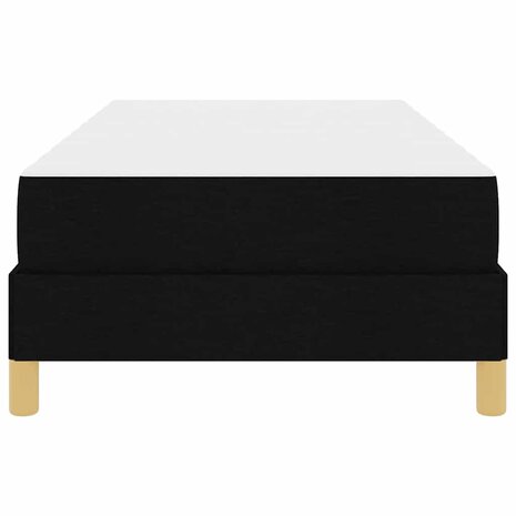 Boxspring bed Zwart, Bruin 80 x 200 cm Stof, Engineered Hout 7