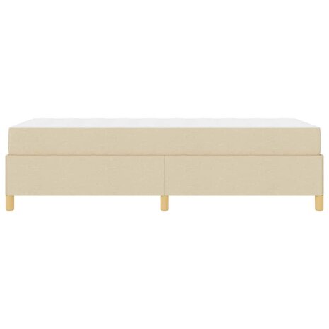Boxspring bed Anders Zwart en Bruin en Wit 80 x 200 cm Stof 8
