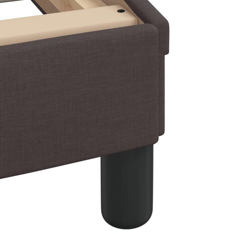 Bed met matras "Dover" stof donkerbruin 90x190 cm 6
