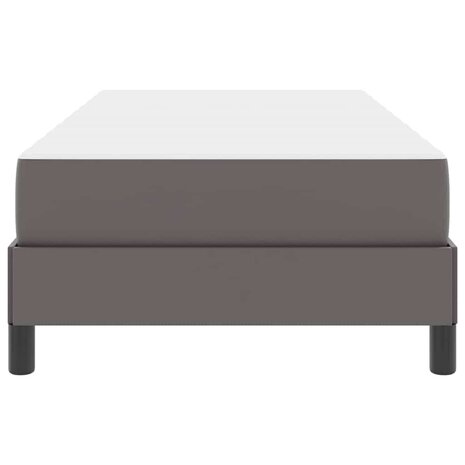 Bed met matras Grijs 80 x 200 cm Kunstleer 7
