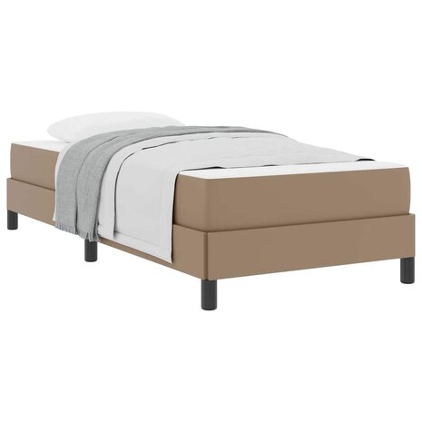 Bed met matras Cappuccino 80 x 200 cm Kunstleer 3