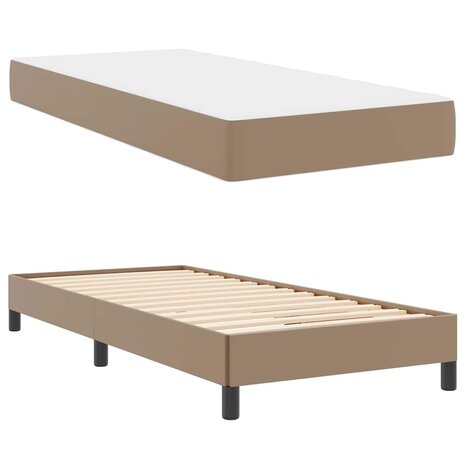 Bed met matras Cappuccino 80 x 200 cm Kunstleer 6