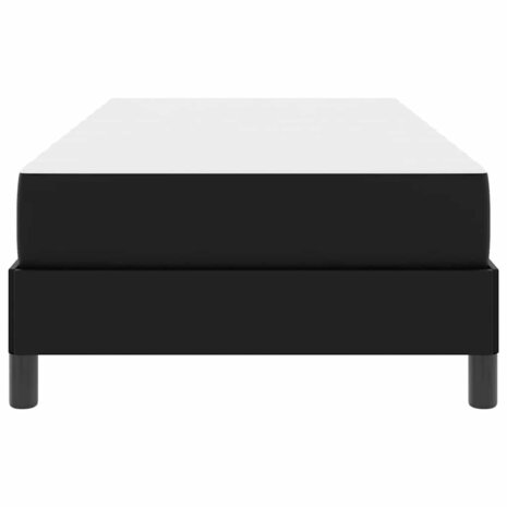Bed met matras Zwart 90 x 200 cm Kunstleer 2