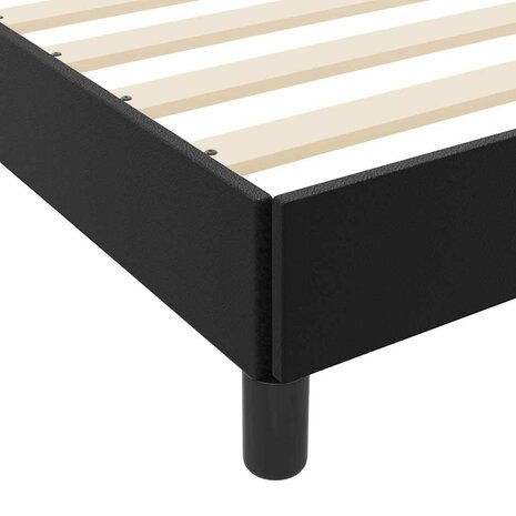 Bed met matras Zwart 90 x 200 cm Kunstleer 4
