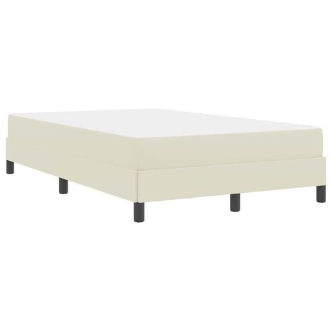 Bed met matras Crème 100 x 200 cm Kunstleer 9