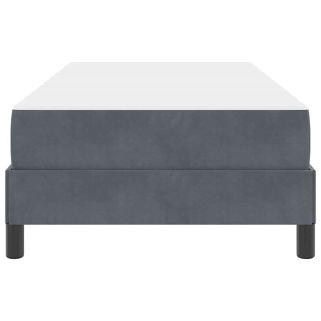 Boxspringbed met matras Donkergrijs 80 x 200 cm Fluweel 7