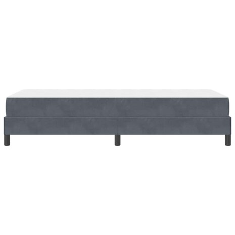 Boxspringbed met matras Donkergrijs 80 x 200 cm Fluweel 8