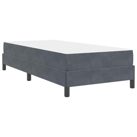 Boxspringbed met matras Donkergrijs 80 x 200 cm Fluweel 9