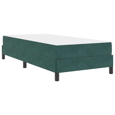 Boxspringbed met matras Donkergroen 80 x 200 cm Fluweel 2
