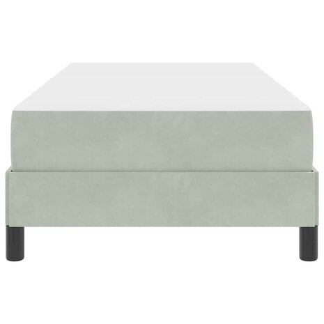 Boxspringbed met matras Lichtgrijs 90 x 190 cm Fluweel 7