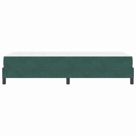 Boxspringbed met matras Donkergroen 90 x 190 cm Fluweel 8