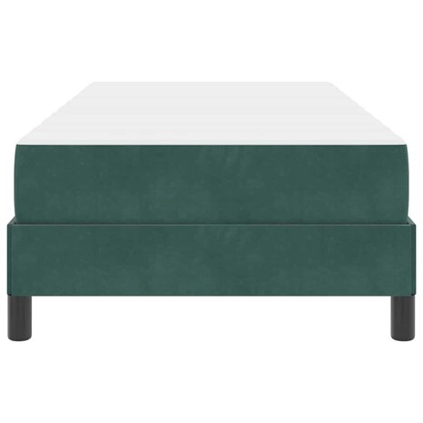 Boxspringbed met matras Donkergroen 100 x 200 cm Fluweel 7