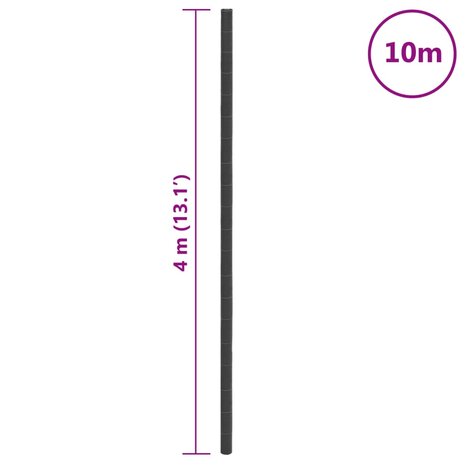 Worteldoek 4x10 m polypropeen zwart 8