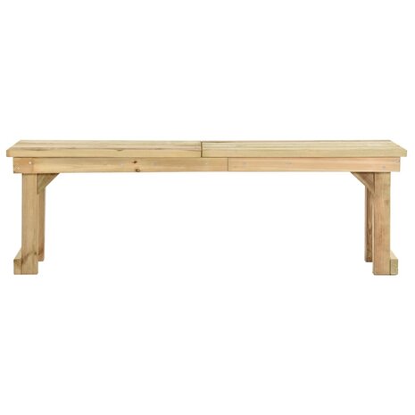 Tuinbank 140 cm geïmpregneerd grenenhout 2