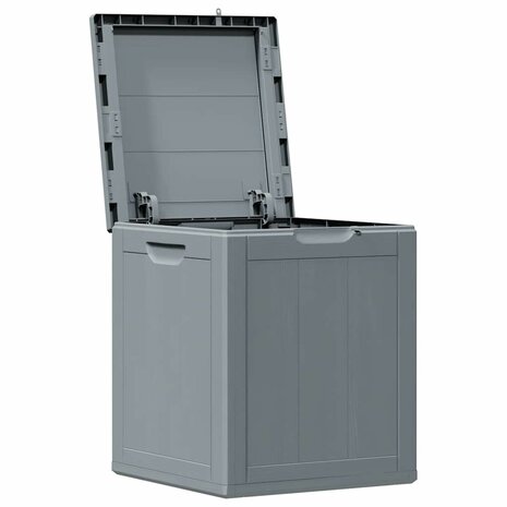 Tuinbox 90 L PP houtlook grijs 4