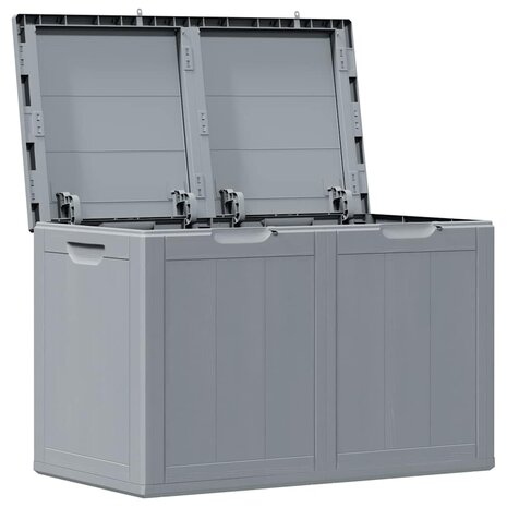 Tuinbox 180 L PP houtlook grijs 4