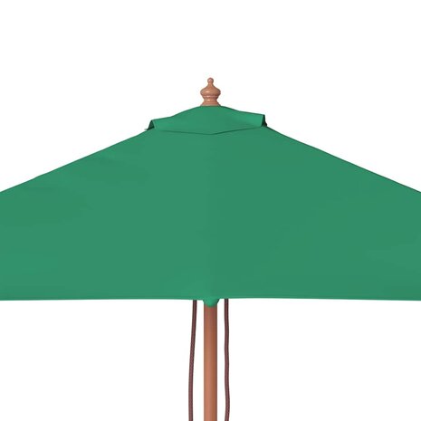 Parasol met houten paal 150x200 cm groen 6