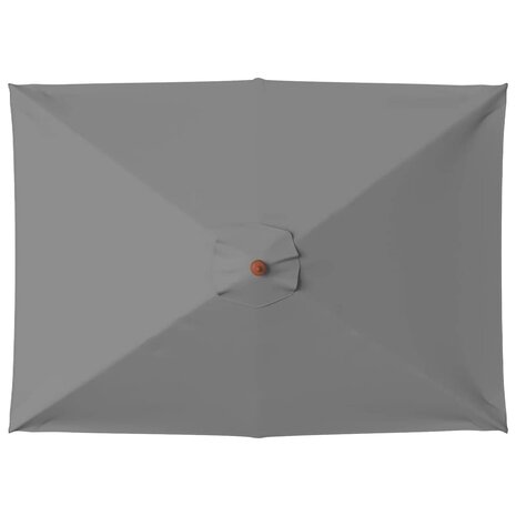 Parasol met houten paal 150x200 cm antraciet 4