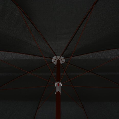 Parasol met stalen paal 300 cm antracietkleurig 4