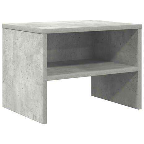 Nachtkastje 40x30x30 cm bewerkt hout betongrijs 2