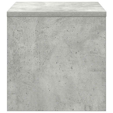 Nachtkastje 40x30x30 cm bewerkt hout betongrijs 6