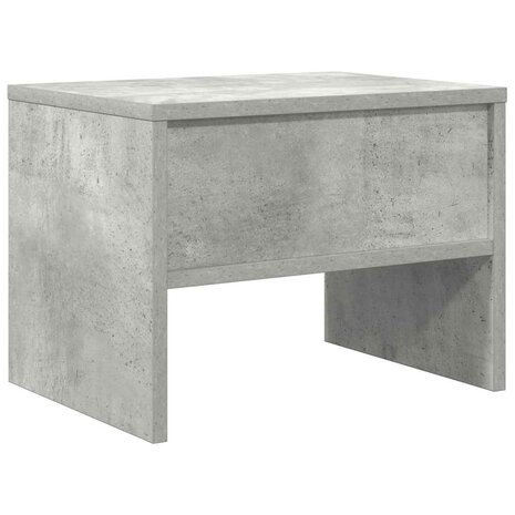 Nachtkastje 40x30x30 cm bewerkt hout betongrijs 7