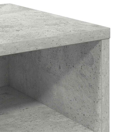 Nachtkastje 40x30x30 cm bewerkt hout betongrijs 8
