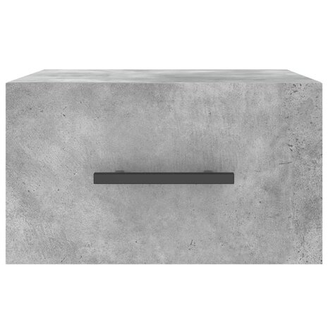 Nachtkastje wandgemonteerd 35x35x20 cm betongrijs 5