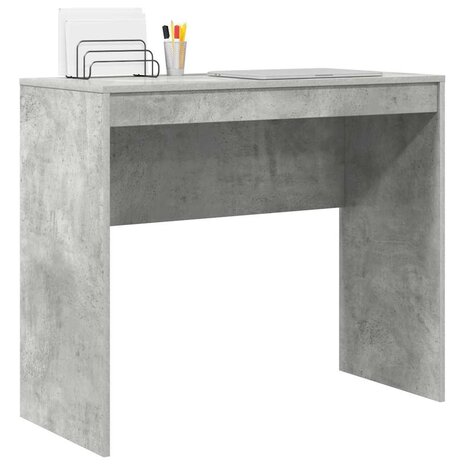 Bureau Betongrijs 90 x 40 x 76 cm Bewerkt hout 3