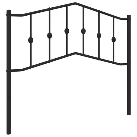 Hoofdbord 107 cm metaal zwart 2