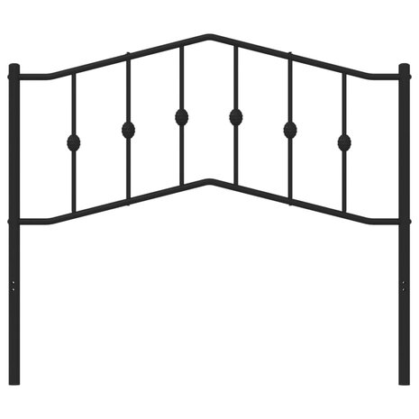 Hoofdbord 107 cm metaal zwart 3