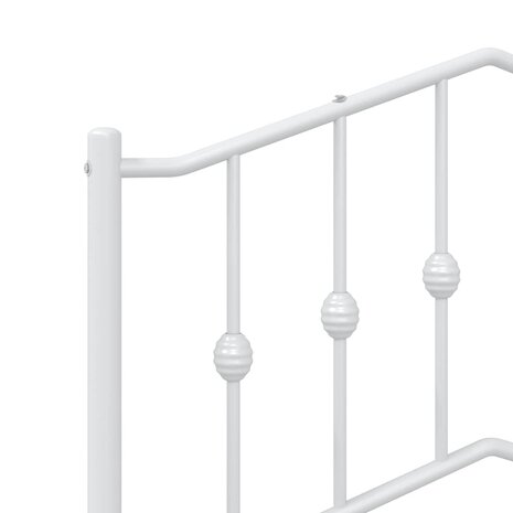 Hoofdbord 100 cm metaal wit 6