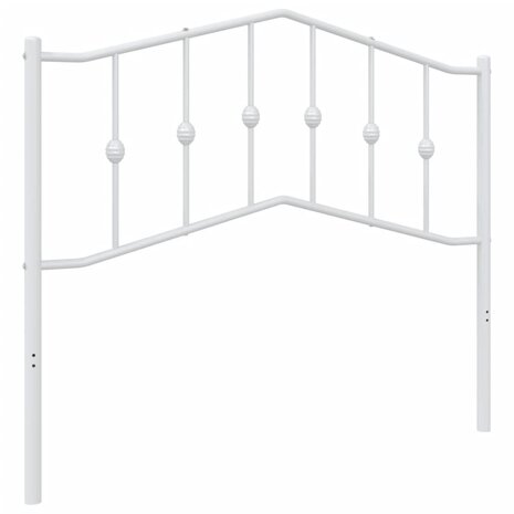 Hoofdbord 107 cm metaal wit 2