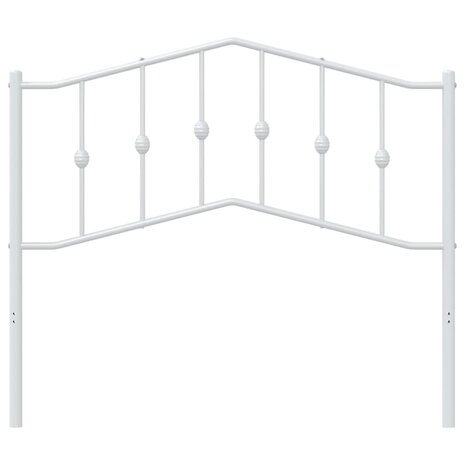 Hoofdbord 107 cm metaal wit 3