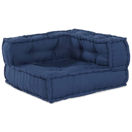 Poef 3 st modulair stof indigo 3