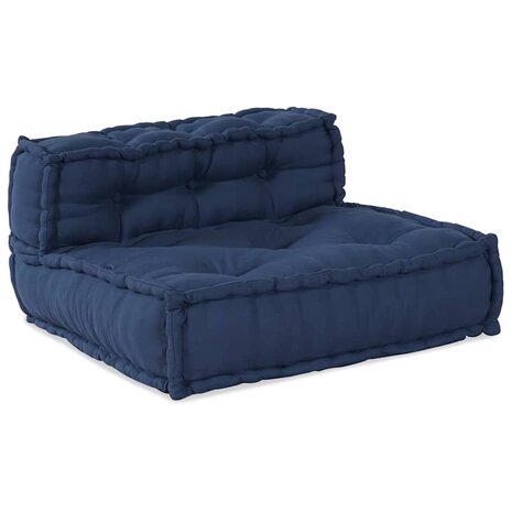 Poef 3 st modulair stof indigo 6